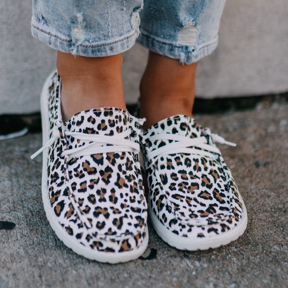 Leopard print loafers